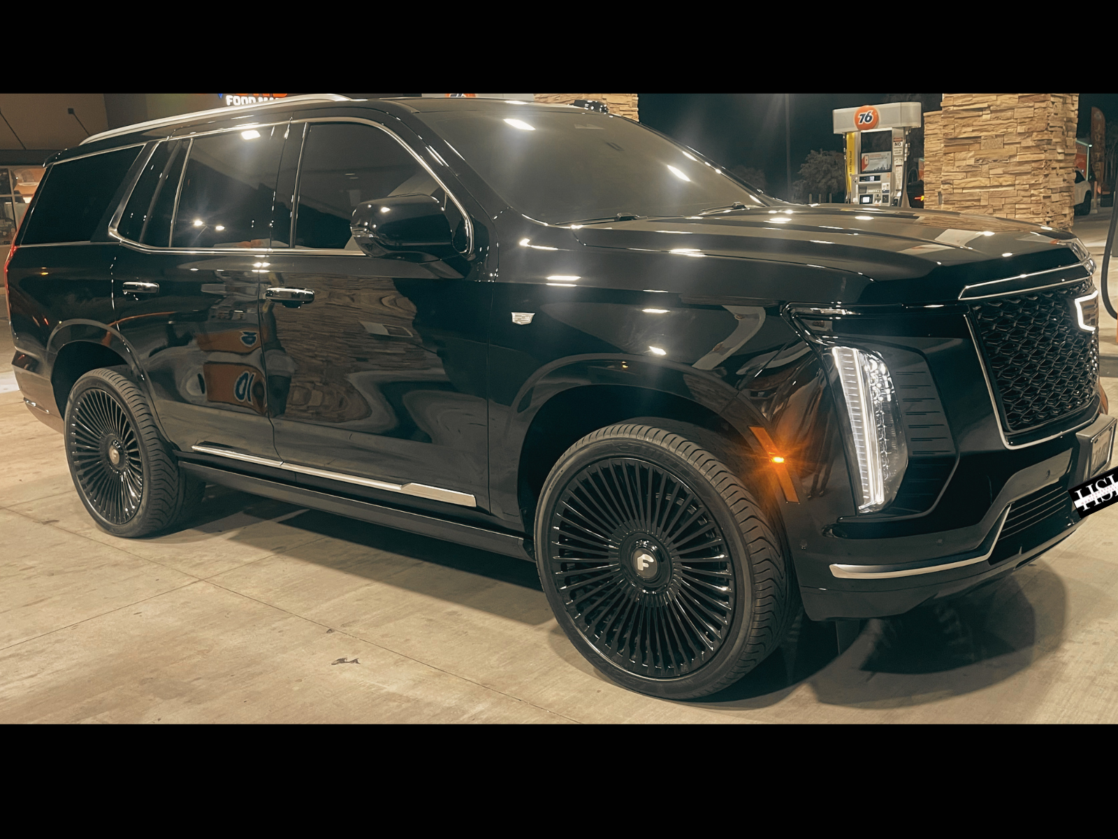 Escalade at the Gas Station