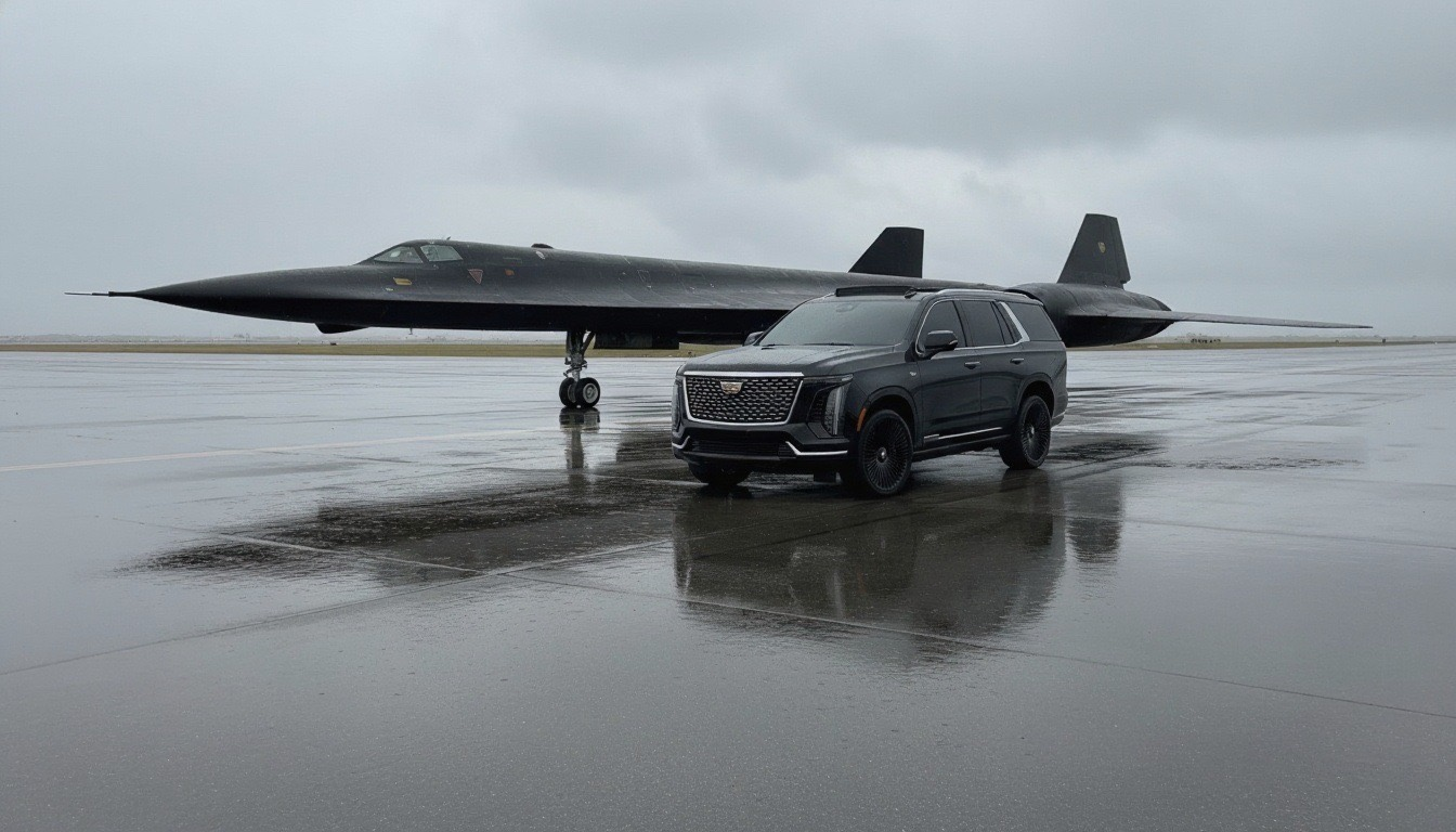 Escalade and Fighter Jet